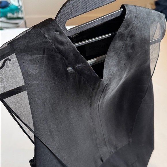 Elegant Black Sheer Overlay Cushnie et Ochs dress - Sz 8 - Picture 11 of 11